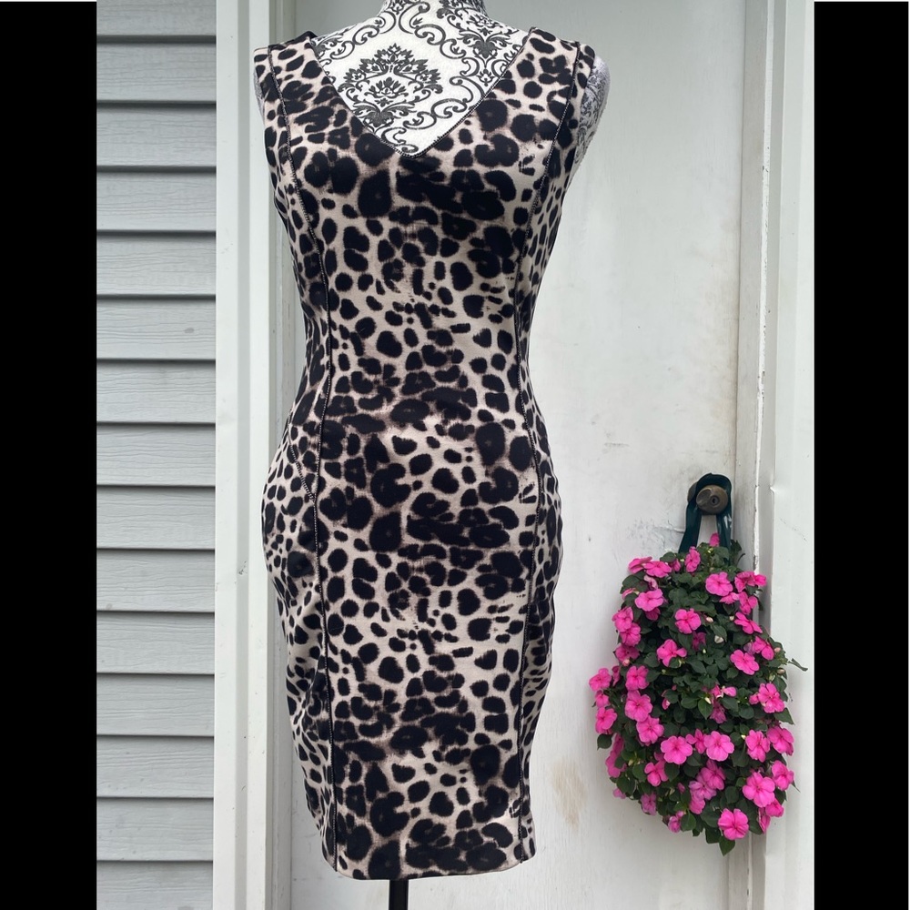 Jennifer Lopez Mini Dress - Cheetah print